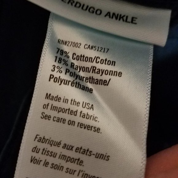 New PAIGE Verdugo Ankle Jean In Marine Blue 28 - Picture 6 of 6